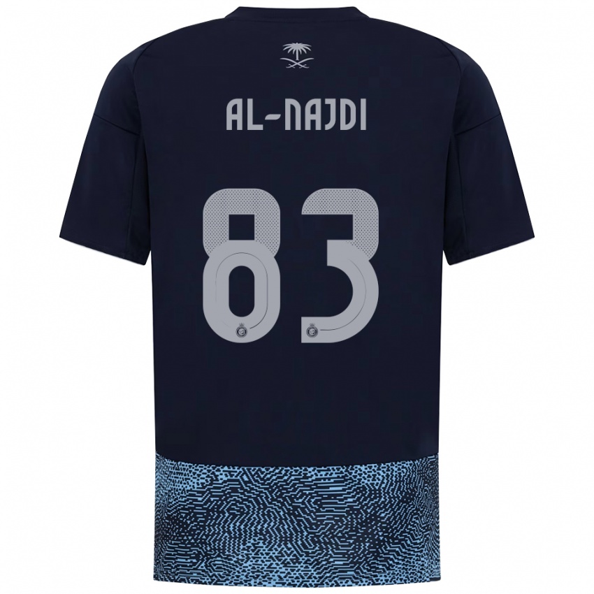 גברים Salem Al-Najdi #83 כחול נייבי תכלת הרחק ג'רזי 2025/26 חולצה קצרה