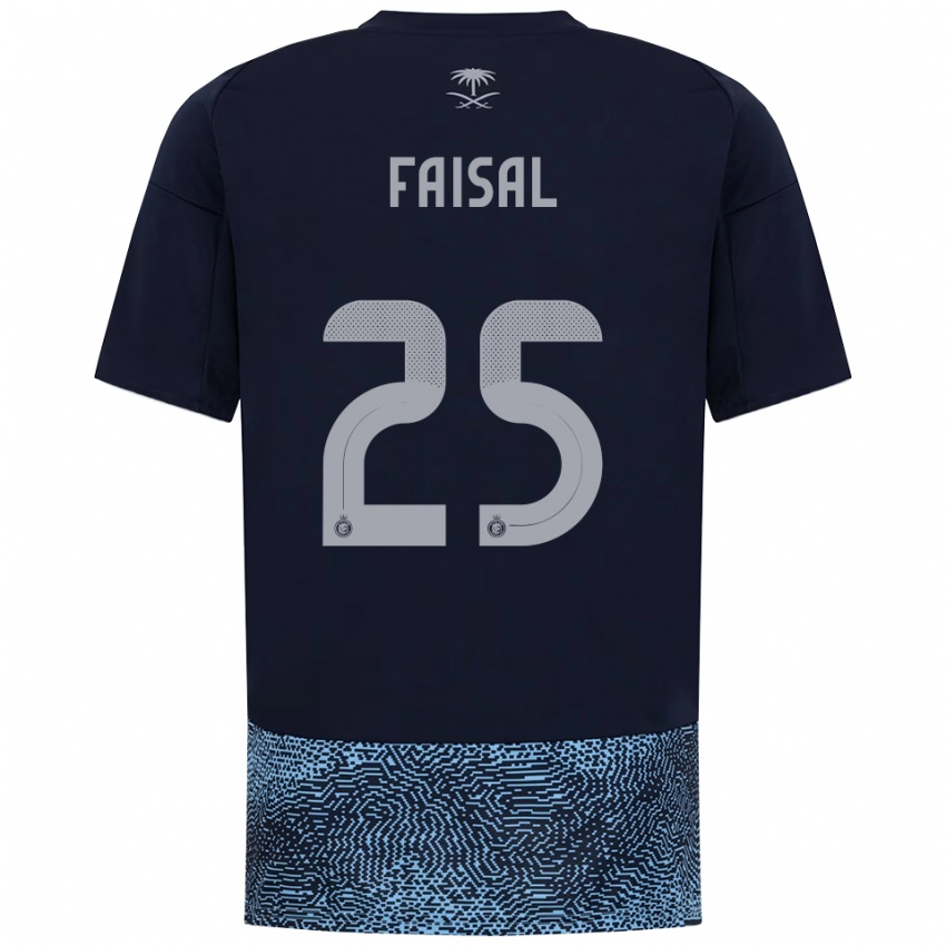 גברים Samira Faisal #25 כחול נייבי תכלת הרחק ג'רזי 2025/26 חולצה קצרה