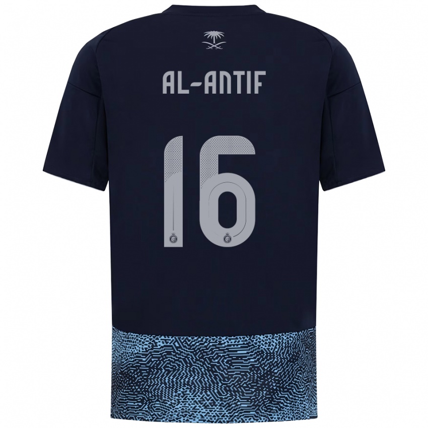 גברים Habib Al-Antif #16 כחול נייבי תכלת הרחק ג'רזי 2025/26 חולצה קצרה