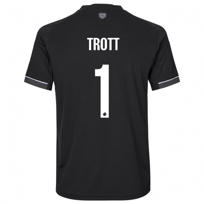 גברים ניית׳ן טרוט #1 שחור לבן הרחק ג'רזי 2025/26 חולצה קצרה