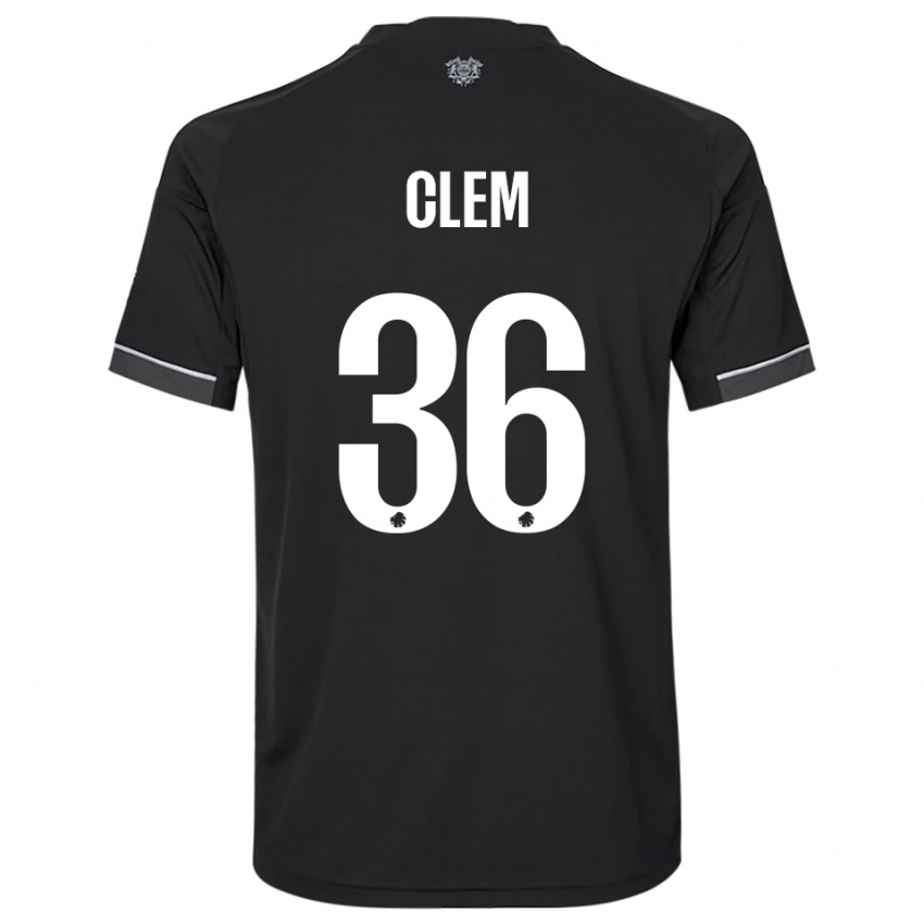 גברים ויליאם קלם #36 שחור לבן הרחק ג'רזי 2025/26 חולצה קצרה