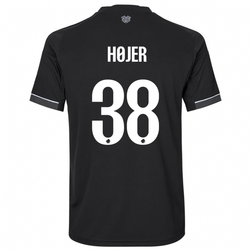 גברים אוליבר הוייר #38 שחור לבן הרחק ג'רזי 2025/26 חולצה קצרה