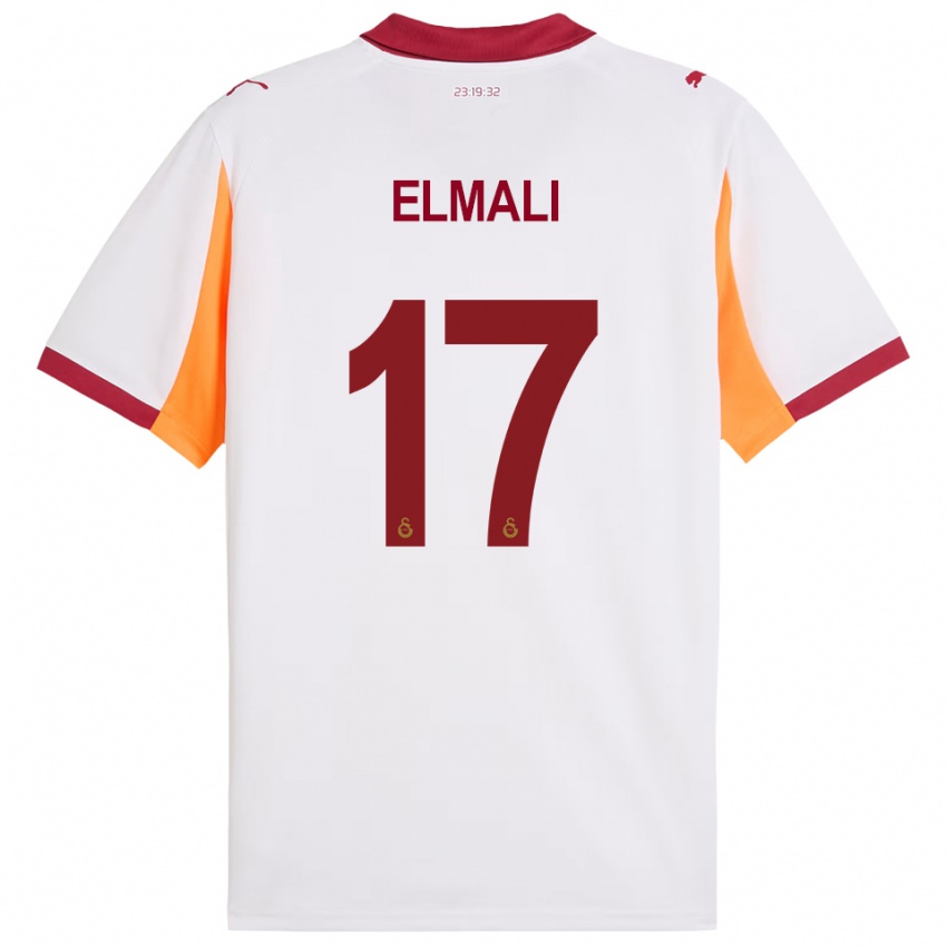 גברים ארן אלמלי #17 לבן אדום הרחק ג'רזי 2025/26 חולצה קצרה