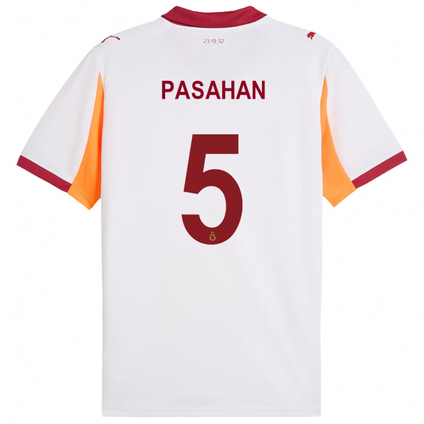 גברים ערן פסחן #5 לבן אדום הרחק ג'רזי 2025/26 חולצה קצרה