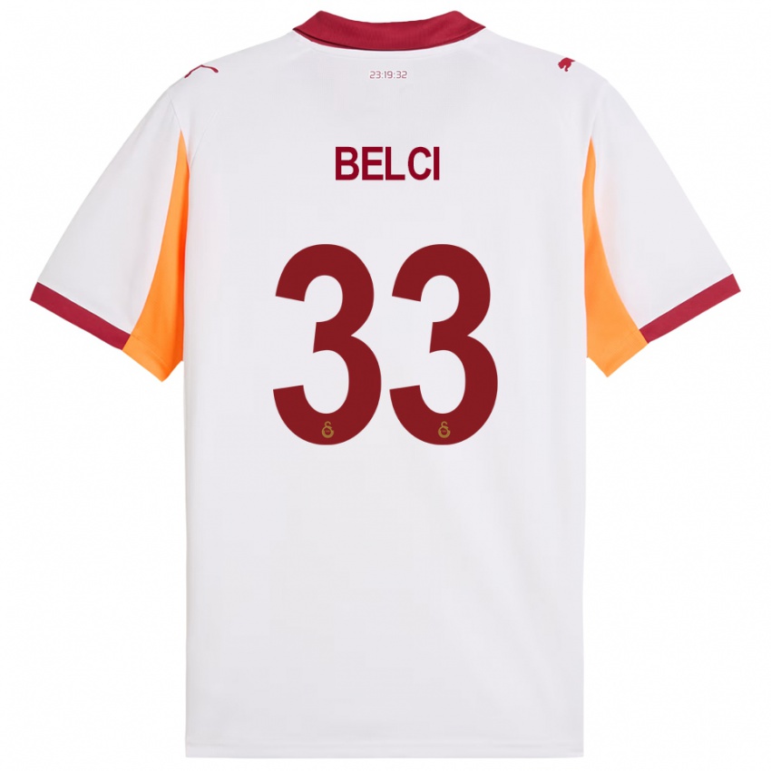 גברים צ׳יגדאם בלצ'י #33 לבן אדום הרחק ג'רזי 2025/26 חולצה קצרה