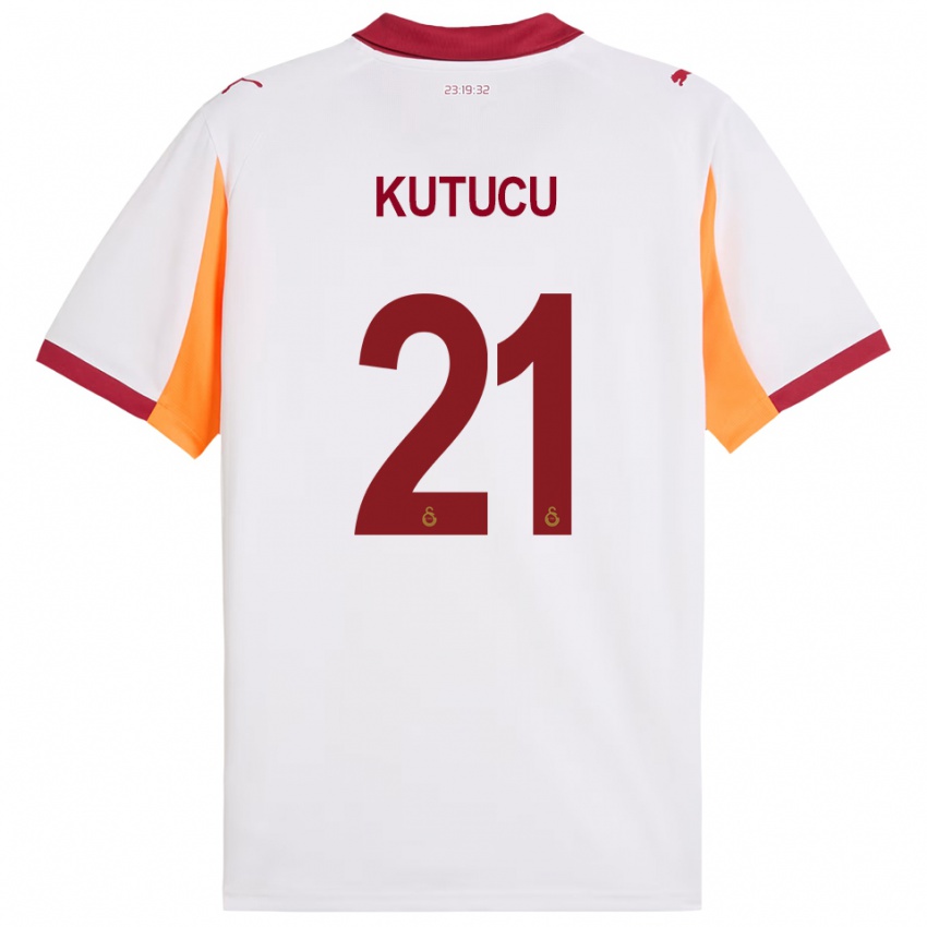 גברים אהמט קוטוג'ו #21 לבן אדום הרחק ג'רזי 2025/26 חולצה קצרה