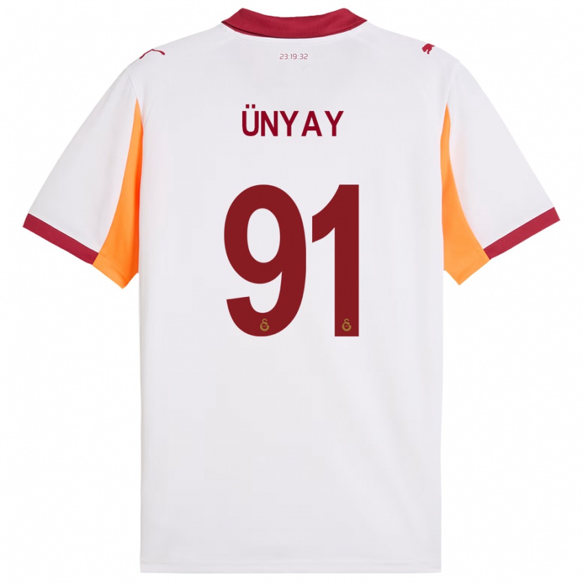 גברים ארדה איניאיי #91 לבן אדום הרחק ג'רזי 2025/26 חולצה קצרה