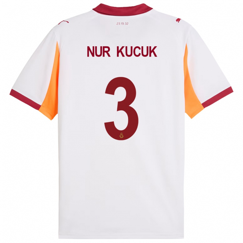 גברים רביע נור קוצ'וק #3 לבן אדום הרחק ג'רזי 2025/26 חולצה קצרה