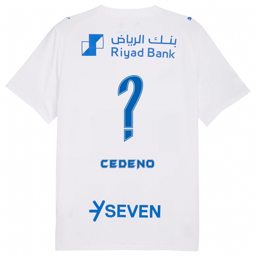 גברים לינת' סדניו #0 לבן כחול הרחק ג'רזי 2025/26 חולצה קצרה