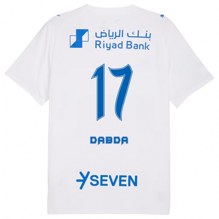 גברים קלאודיה דבדה #17 לבן כחול הרחק ג'רזי 2025/26 חולצה קצרה