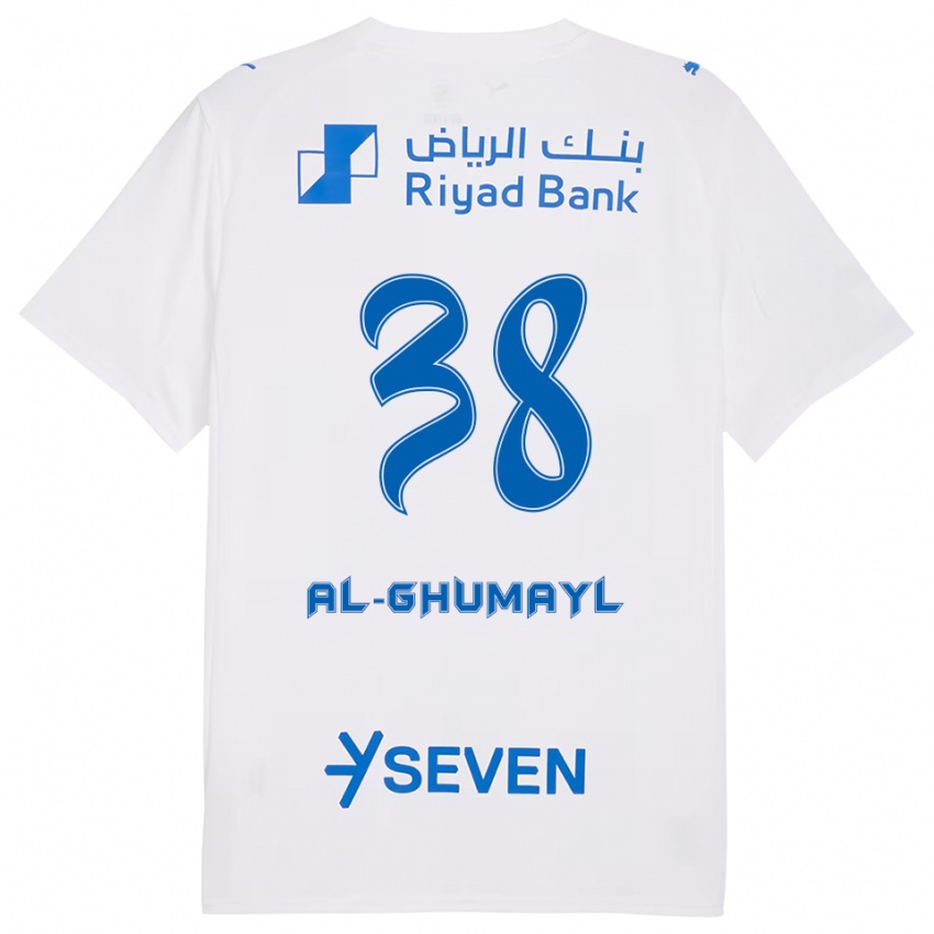 גברים Turki Al-Ghumayl #38 לבן כחול הרחק ג'רזי 2025/26 חולצה קצרה