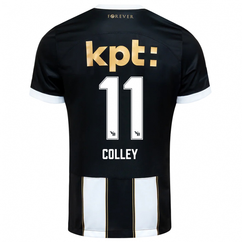 גברים אברימה קולי #11 שחור לבן הרחק ג'רזי 2025/26 חולצה קצרה