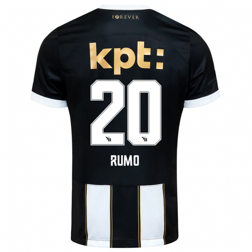 גברים Loïc Rumo #20 שחור לבן הרחק ג'רזי 2025/26 חולצה קצרה