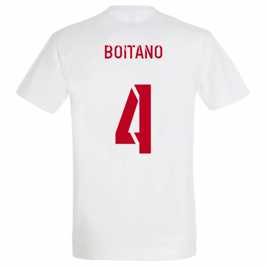 גברים Jean-Baptiste Boitano #4 לבן אדום צהוב הרחק ג'רזי 2025/26 חולצה קצרה