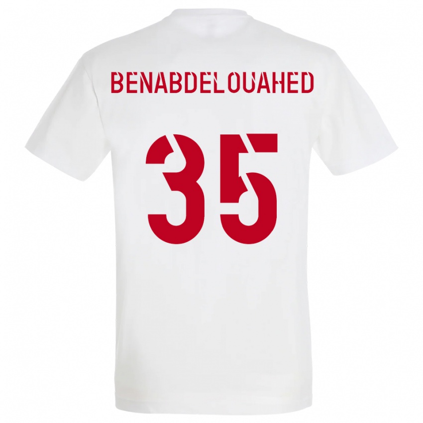 גברים קאיס בנבדלואהד #35 לבן אדום צהוב הרחק ג'רזי 2025/26 חולצה קצרה