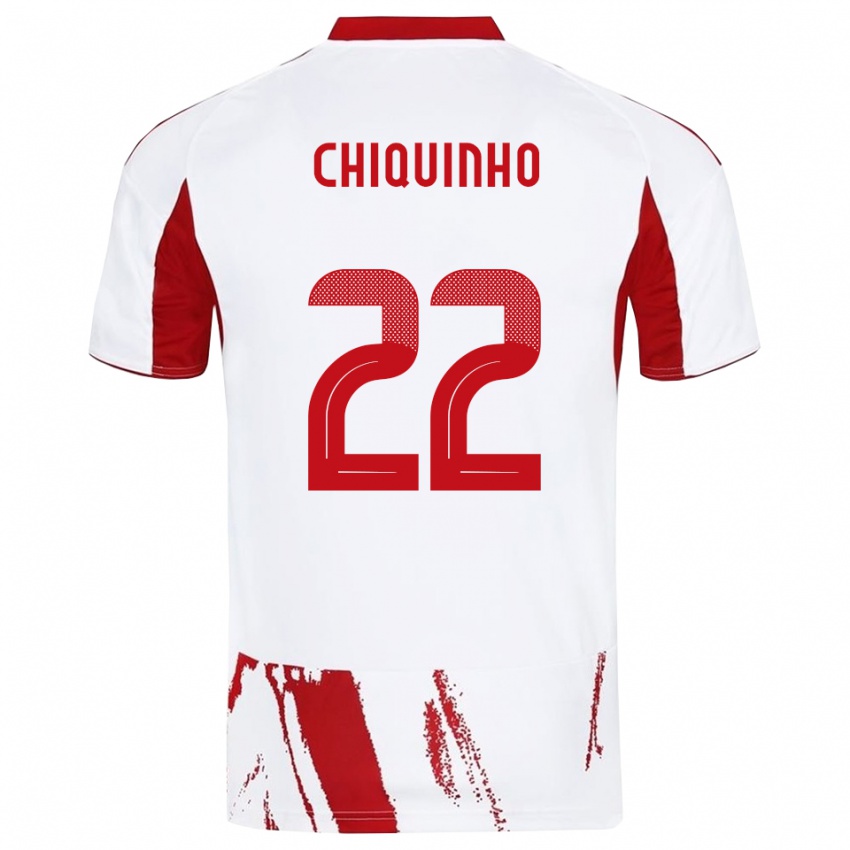 גברים בנפיקה ליסבון #22 לבן אדום הרחק ג'רזי 2025/26 חולצה קצרה