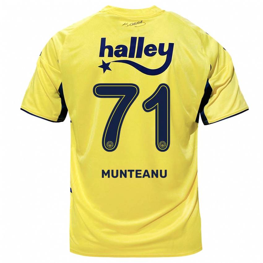 גברים נטליה מונטאנו #71 צהוב כחול נייבי הרחק ג'רזי 2025/26 חולצה קצרה