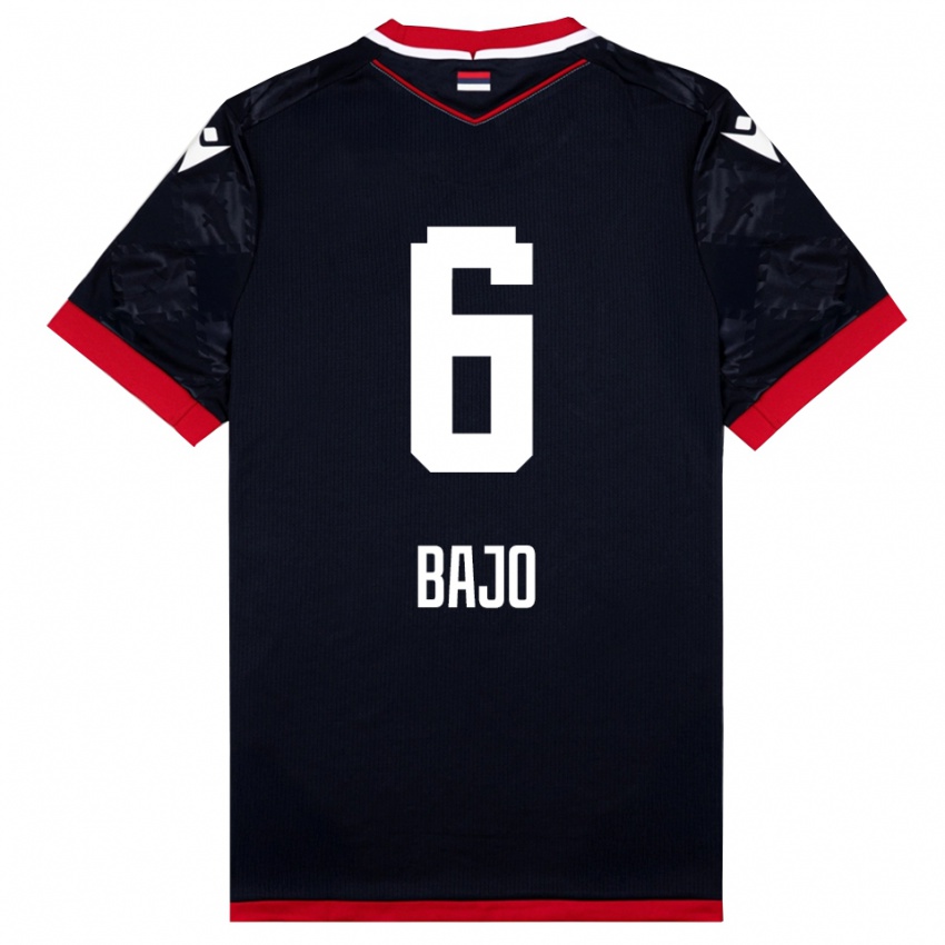 גברים מחמודו באג'ו #6 שחור אדום הרחק ג'רזי 2025/26 חולצה קצרה