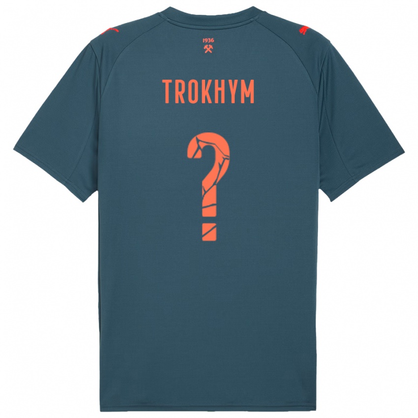 גברים Arseniy-Tymofiy Trokhym #0 כחול נייבי אדום הרחק ג'רזי 2025/26 חולצה קצרה