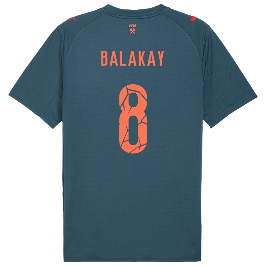 גברים Oleksandr Balakay #8 כחול נייבי אדום הרחק ג'רזי 2025/26 חולצה קצרה