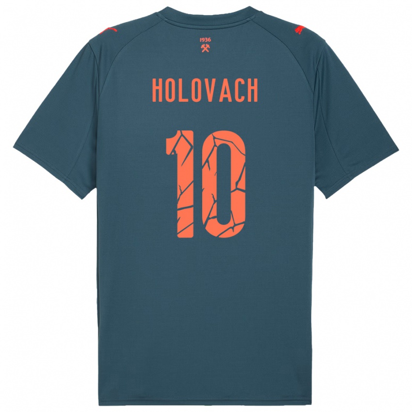 גברים Viktoriia Holovach #10 כחול נייבי אדום הרחק ג'רזי 2025/26 חולצה קצרה