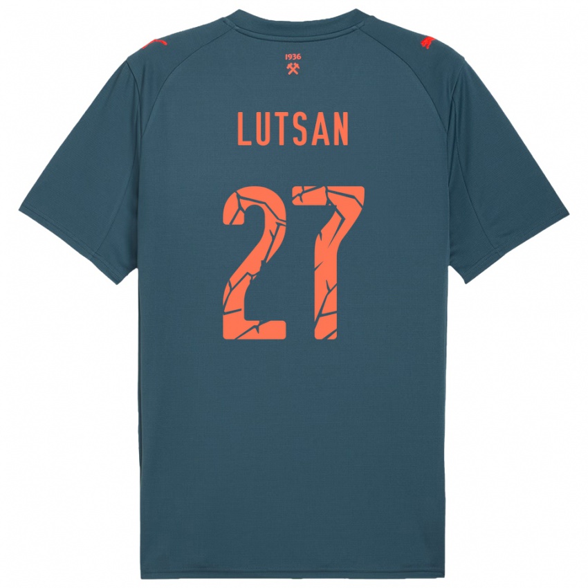 גברים Sofiia Lutsan #27 כחול נייבי אדום הרחק ג'רזי 2025/26 חולצה קצרה