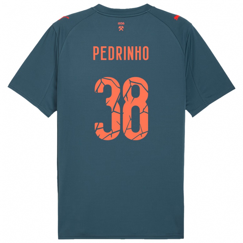 גברים פדריניו #38 כחול נייבי אדום הרחק ג'רזי 2025/26 חולצה קצרה