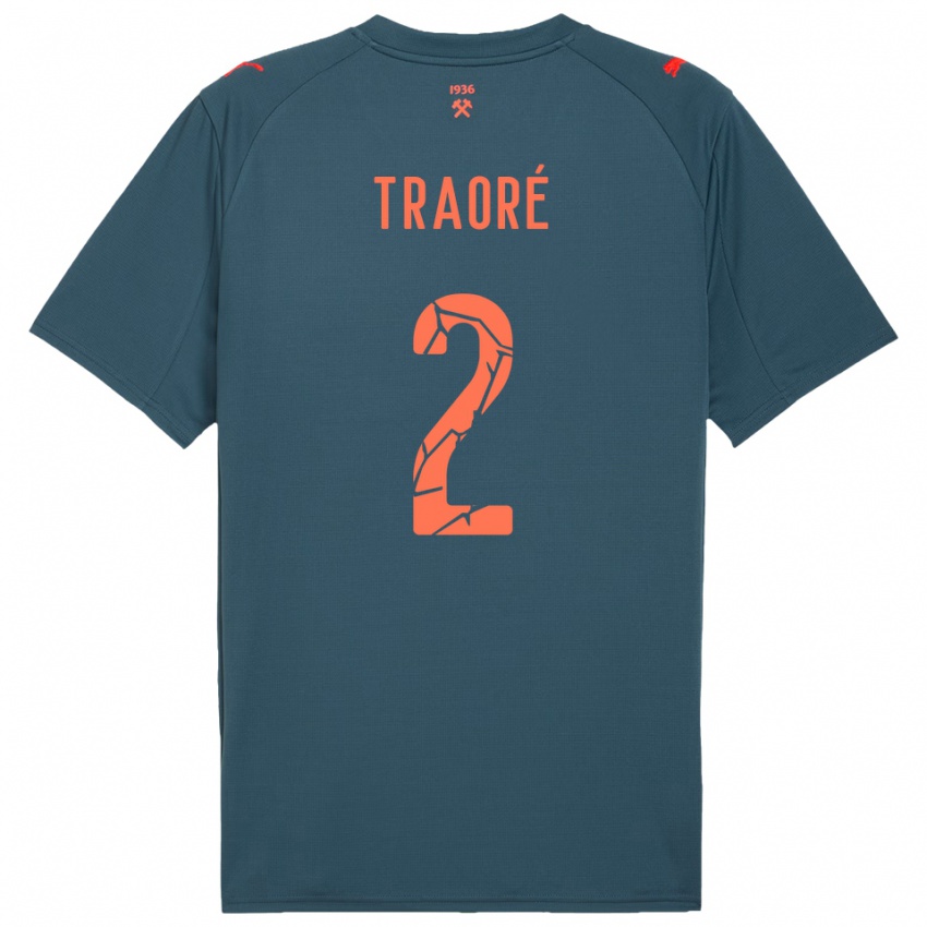 גברים לאסינה טראורה #2 כחול נייבי אדום הרחק ג'רזי 2025/26 חולצה קצרה