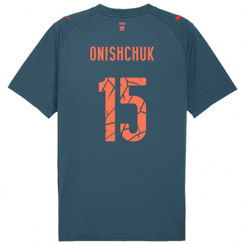 גברים Yegor Onishchuk #15 כחול נייבי אדום הרחק ג'רזי 2025/26 חולצה קצרה