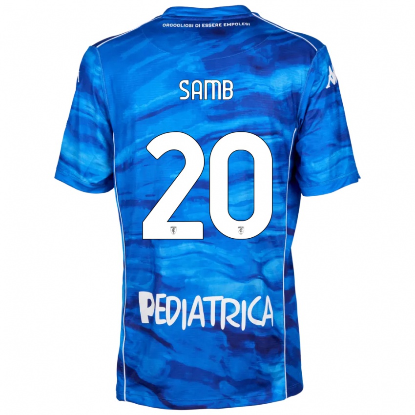 נשים Demba Samb #20 כחול לבן ג'רזי ביתית 2025/26 חולצה קצרה