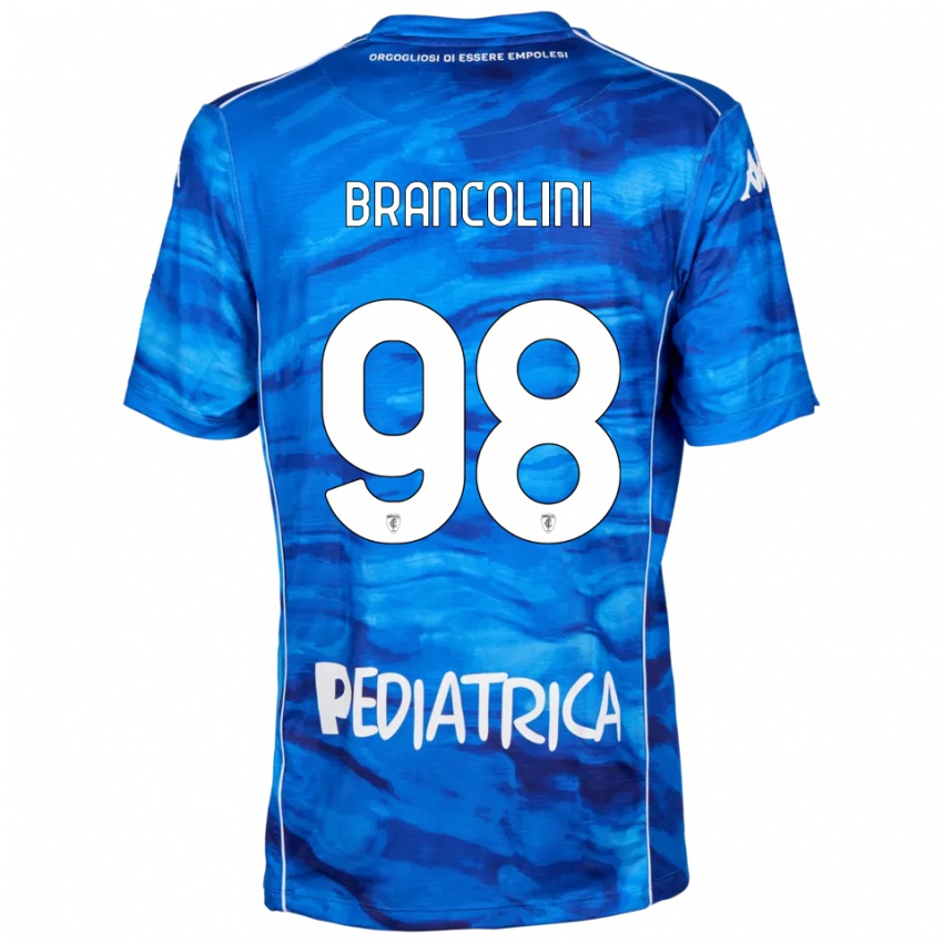 נשים פדריקו ברנקוליני #98 כחול לבן ג'רזי ביתית 2025/26 חולצה קצרה
