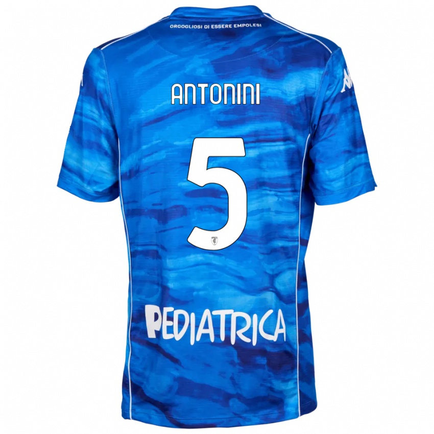 נשים Diego Antonini #5 כחול לבן ג'רזי ביתית 2025/26 חולצה קצרה