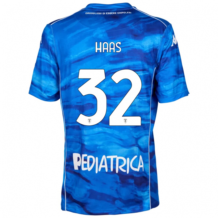 נשים ניקולאס האס #32 כחול לבן ג'רזי ביתית 2025/26 חולצה קצרה