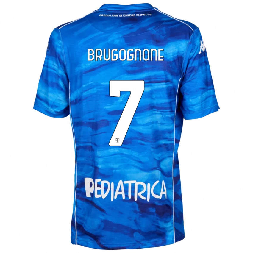 נשים Giuseppe Brugognone #7 כחול לבן ג'רזי ביתית 2025/26 חולצה קצרה