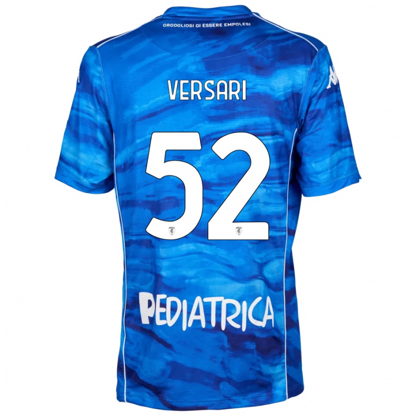 נשים פרנצ׳סקו ורסארי #52 כחול לבן ג'רזי ביתית 2025/26 חולצה קצרה