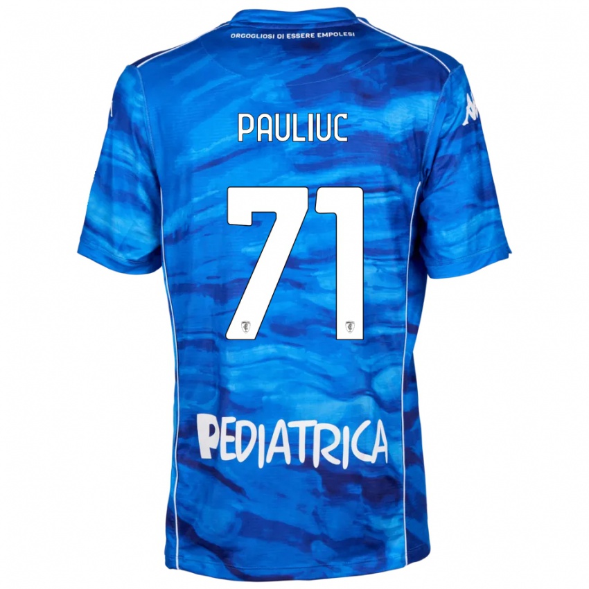 נשים ניקולו פאוליוק #71 כחול לבן ג'רזי ביתית 2025/26 חולצה קצרה