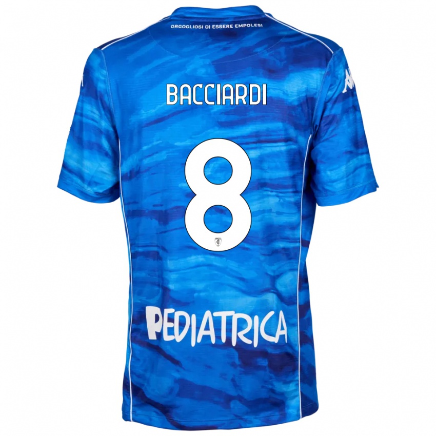 נשים Andrea Bacciardi #8 כחול לבן ג'רזי ביתית 2025/26 חולצה קצרה