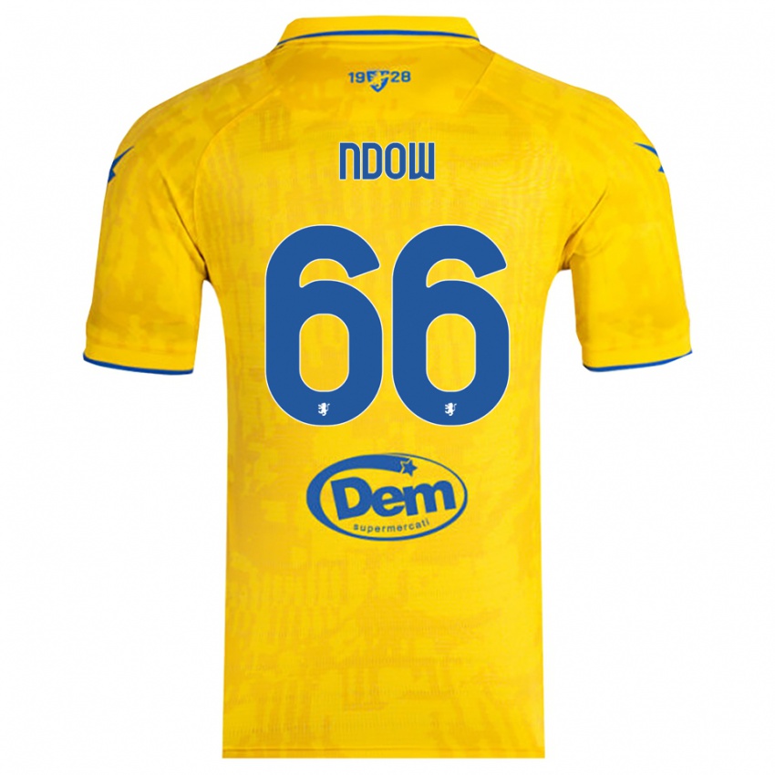 נשים Abdoulie Ndow #66 צהוב כחול ג'רזי ביתית 2025/26 חולצה קצרה