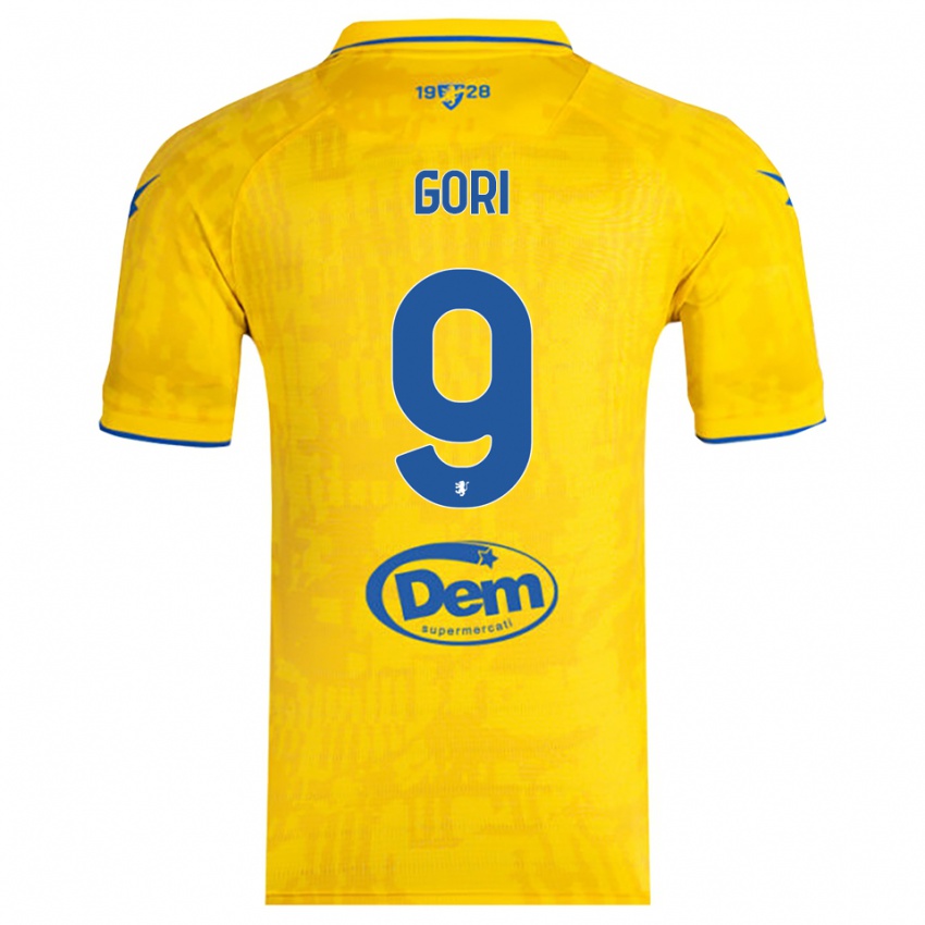 נשים Lorenzo Gori #9 צהוב כחול ג'רזי ביתית 2025/26 חולצה קצרה