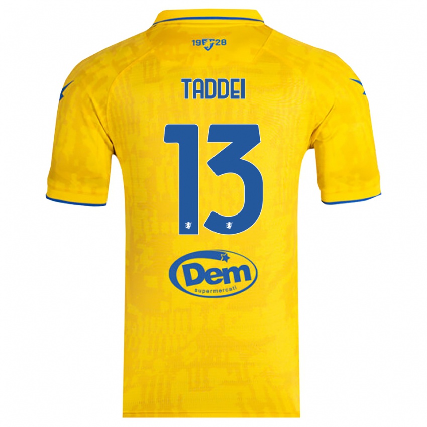 נשים Leonardo Taddei #13 צהוב כחול ג'רזי ביתית 2025/26 חולצה קצרה