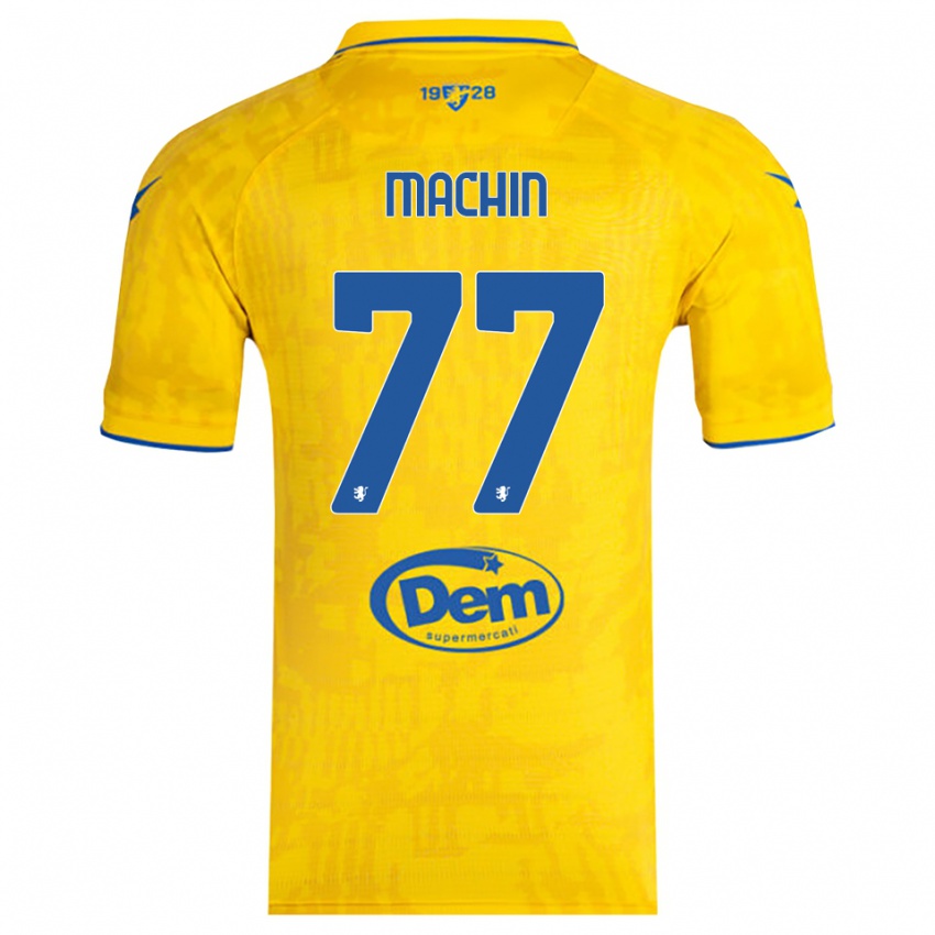 נשים חוסה מאצ'ין דיקומבו #77 צהוב כחול ג'רזי ביתית 2025/26 חולצה קצרה