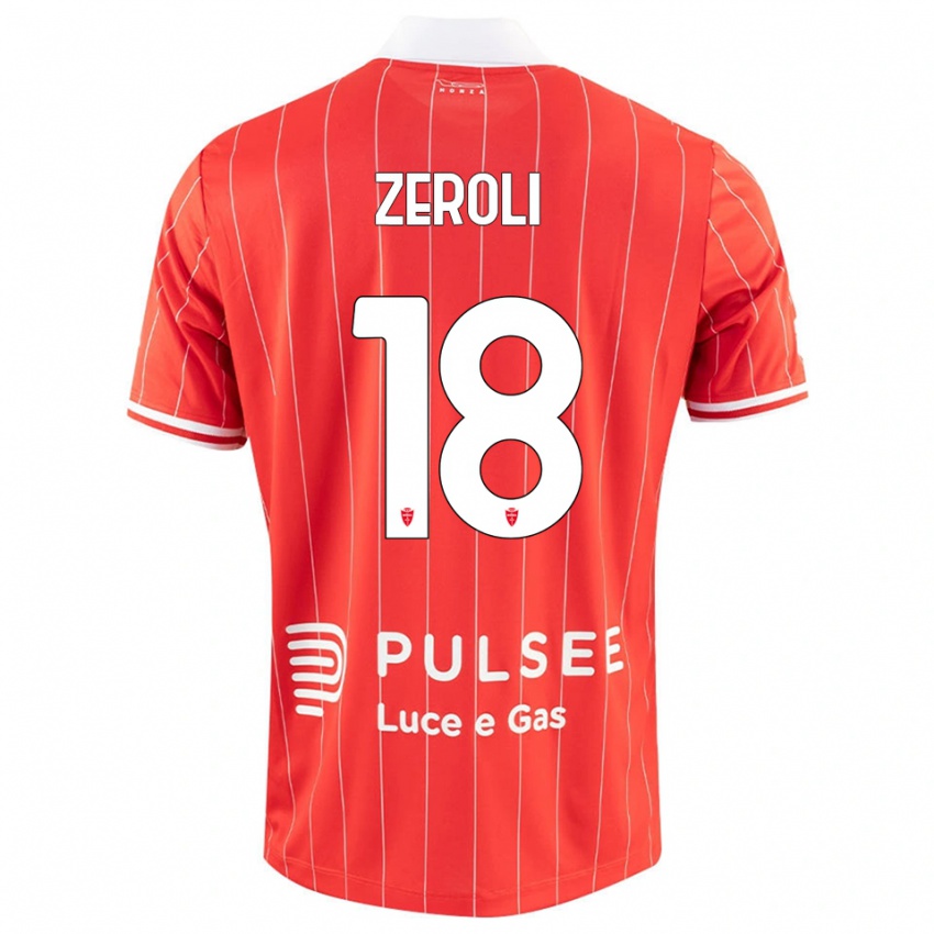 נשים קווין זרולי #18 אדום לבן ג'רזי ביתית 2025/26 חולצה קצרה