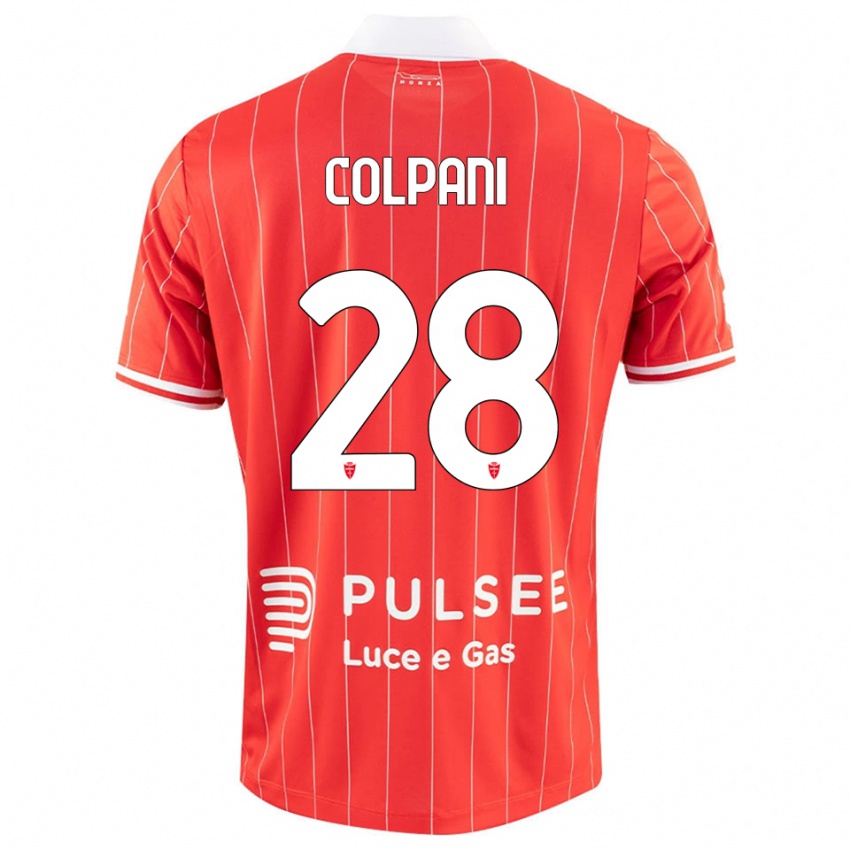 נשים אנדראה קולפאני #28 אדום לבן ג'רזי ביתית 2025/26 חולצה קצרה