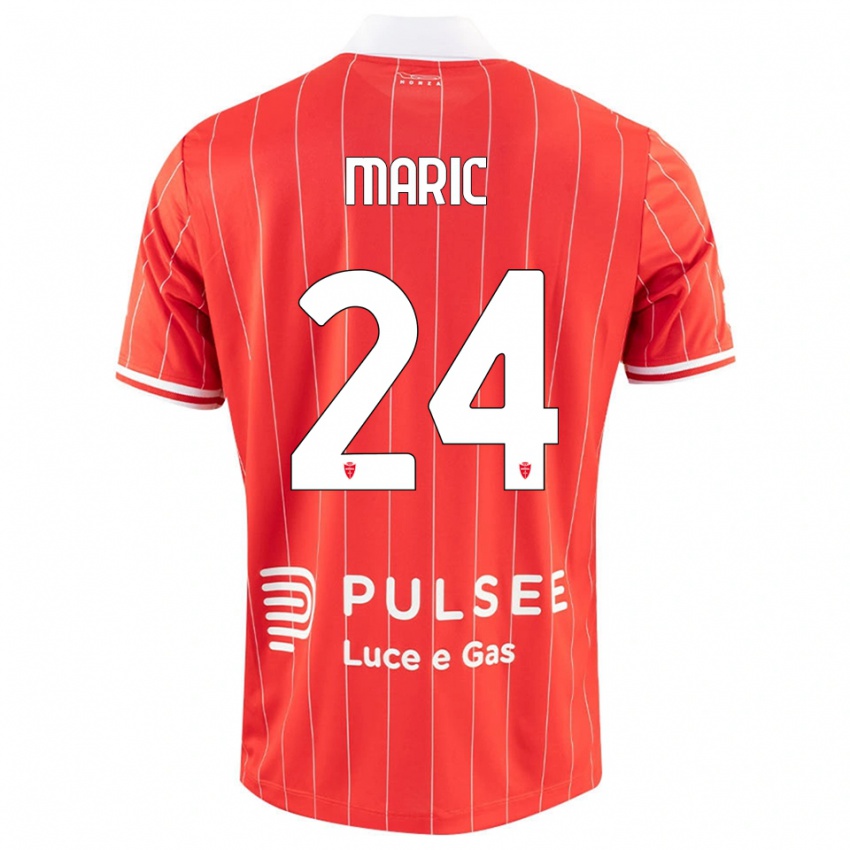 נשים מירקו מאריץ' #24 אדום לבן ג'רזי ביתית 2025/26 חולצה קצרה