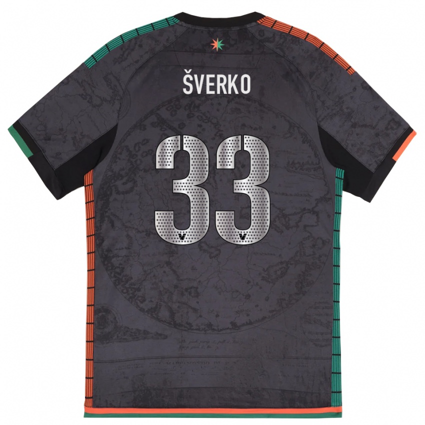 נשים מארין שוורקו #33 אפור כהה ג'רזי ביתית 2025/26 חולצה קצרה