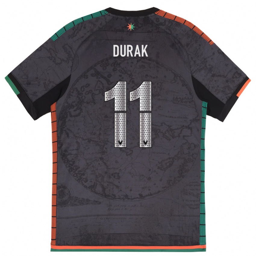 נשים מאליק דוראק #11 אפור כהה ג'רזי ביתית 2025/26 חולצה קצרה