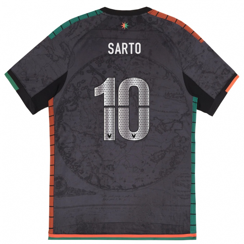 נשים Gabriel Sarto #10 אפור כהה ג'רזי ביתית 2025/26 חולצה קצרה