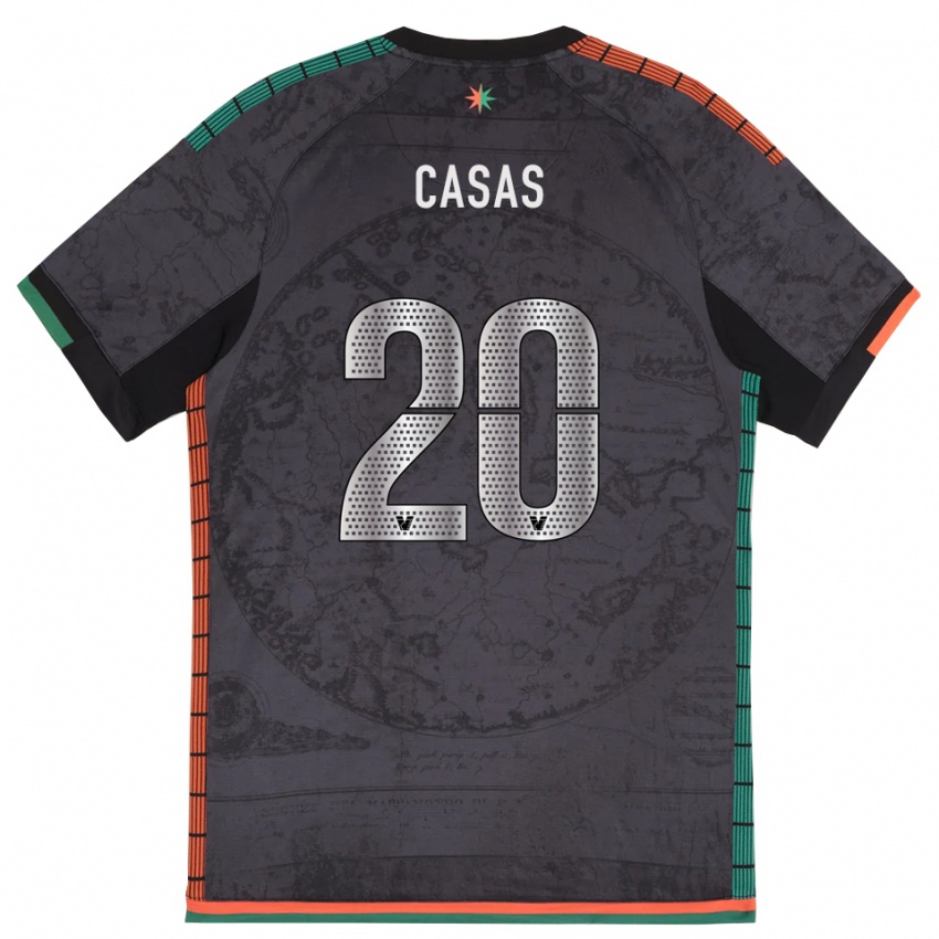 נשים Antonio Casas #20 אפור כהה ג'רזי ביתית 2025/26 חולצה קצרה