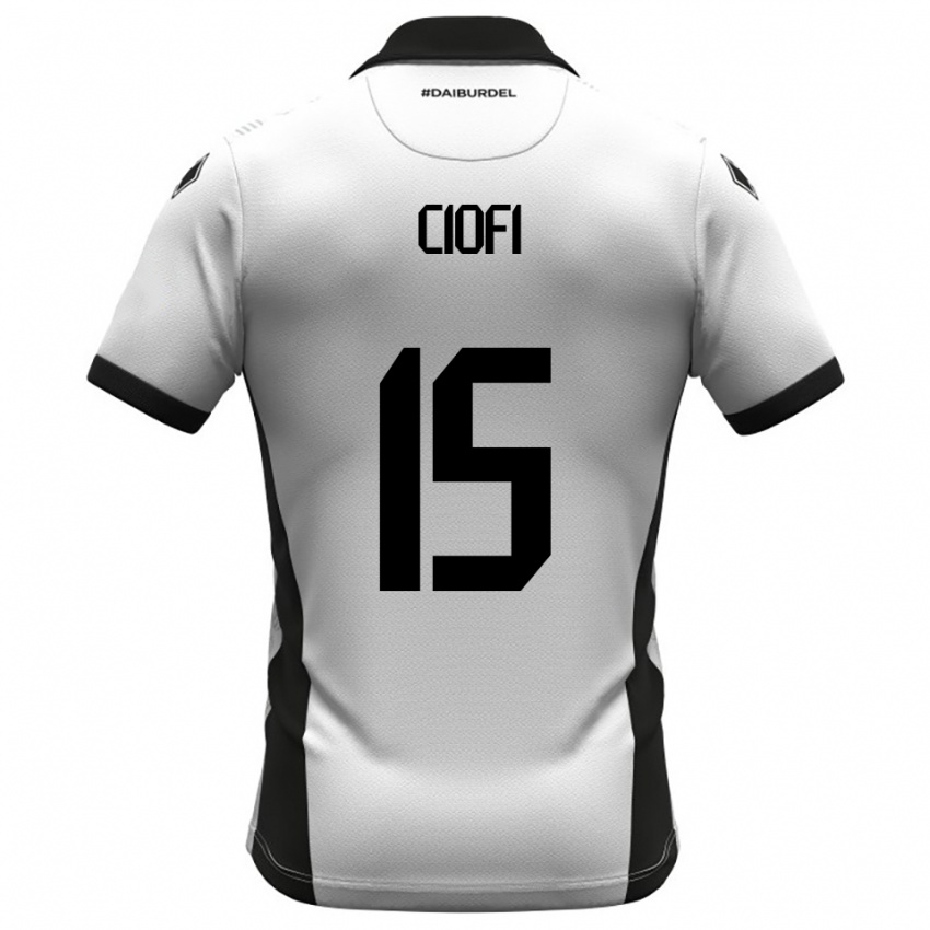 נשים אנדראה צ'יופי #15 לבן שחור כתום ג'רזי ביתית 2025/26 חולצה קצרה