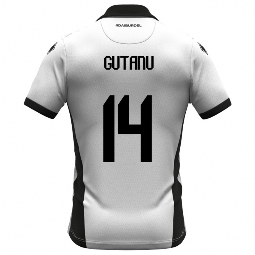 נשים Victor Gutanu #14 לבן שחור כתום ג'רזי ביתית 2025/26 חולצה קצרה